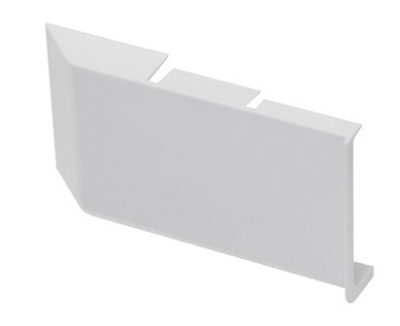 Заглушка для навеса, левая, белый, RAL 9001