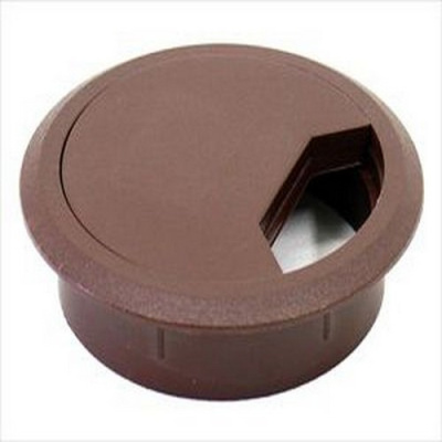 Розетка под кабель (коричневая)
