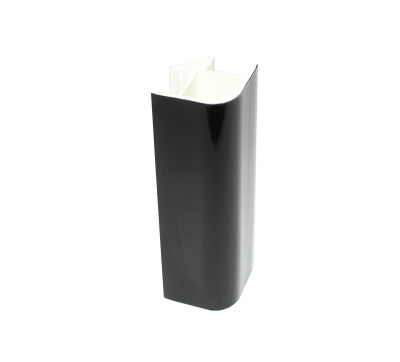 Угол 90гр. 100мм Черный