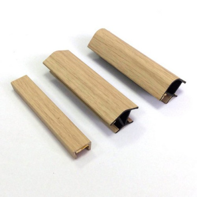 Уголок 90 и 135 к цоколю универс 100мм  Дуб дымчатый 1154L