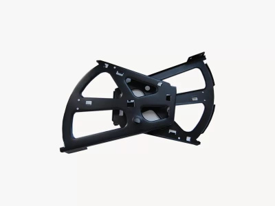 Кронштейн для обув.тумбочек с втулкой черный.