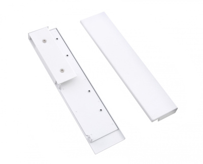 Держатель передней стенки и прямоуг. рейл. внутр. ящ., цвет белый БОЯРД (20уп)