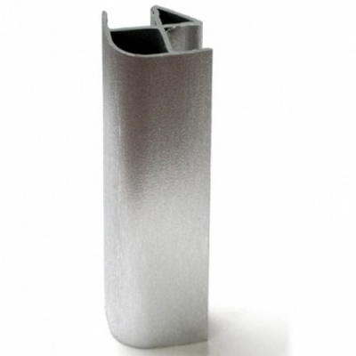 Уголок 90 к цоколю универс 100мм  Серебр-серый7515