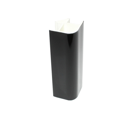 Угол 90гр. 100мм Черный