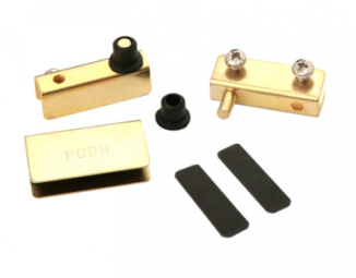 петля для стекла золото