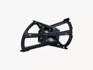 Кронштейн для обув.тумбочек с втулкой черный.