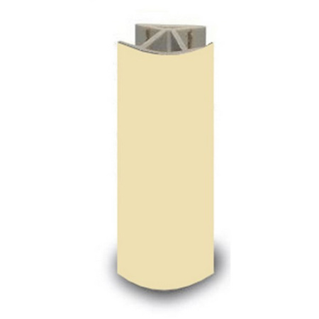 Уголок 135 к цоколю универс 100мм  Кремовый(ваниль)