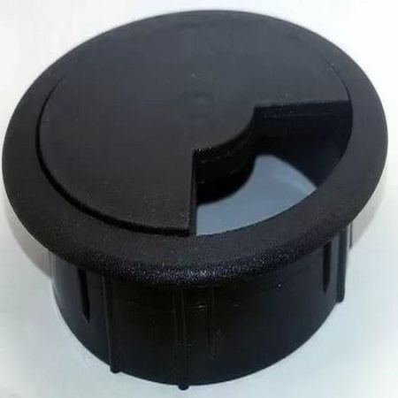 Розетка под кабель (черная)